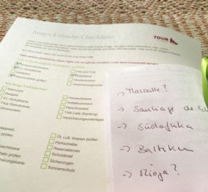 Antjes Urlaubs-Checkliste