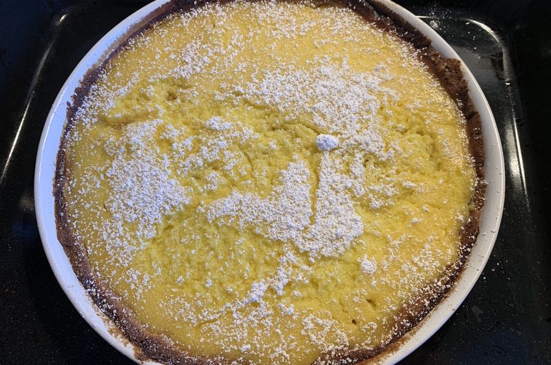 Zitronentarte rezept_fertig gebackene Zitronentarte