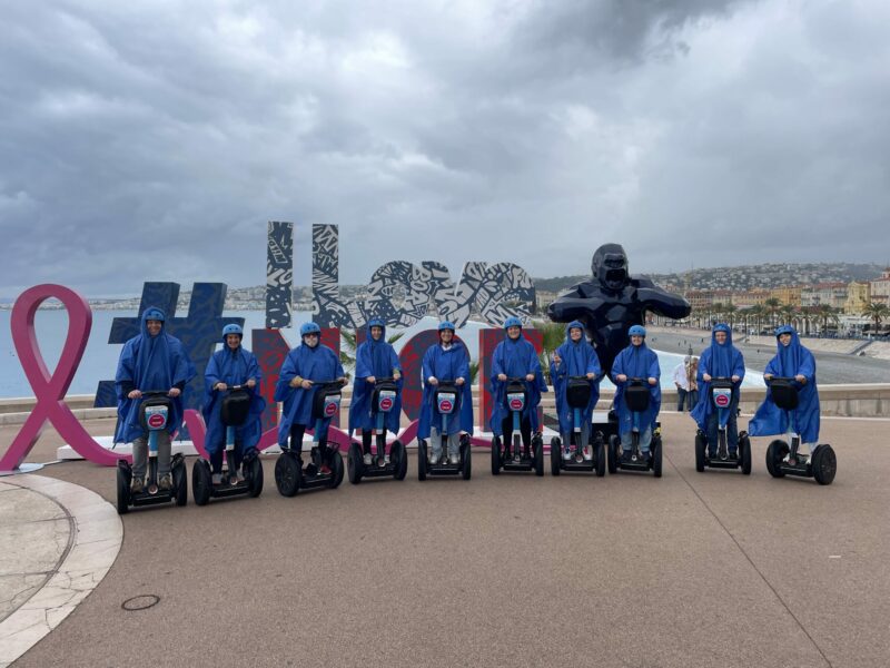 Nizza - Gruppenfoto auf dem Segway in Nizza.